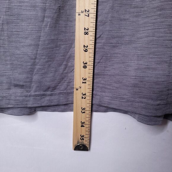 Southern Marsh Polo Shirt Mens Medium Striped Gray Performance - Picture 6 of 11